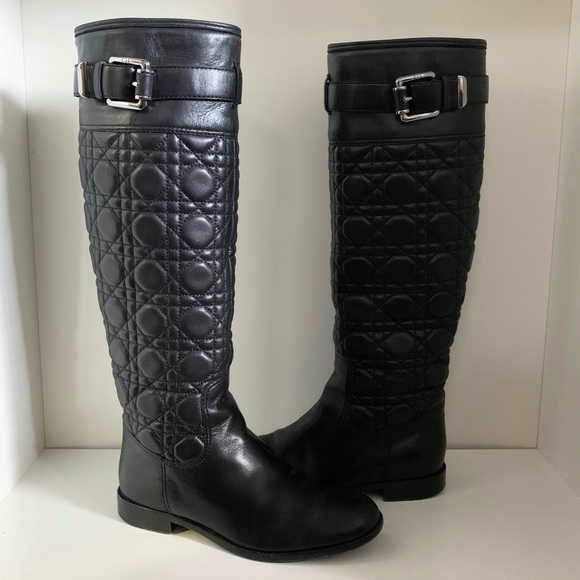 Dior Shoes - Dior cannage quilted nappa leather boots